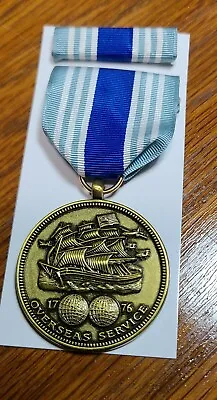 United States Air Force Overseas Service Long Tour Medal And Ribbon • $22.95