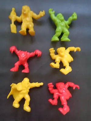 Monster In My Pocket - Lot Of 6 Neon Red Mini Figures Vintage 90's • $25