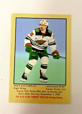 2022-23 Parkhurst Champions Mats Zuccarello ‘51-52 Parkie Mini Retro • $3.28