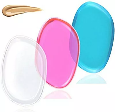 2 X Silicone Makeup Sponge Cosmetics Beauty Applicator For BB Cream Foundation • $6.99