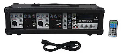 Rockville 800w Powered 4 Channel Mixer/Amplifier W Bluetooth/EQ/Effects • $117.50