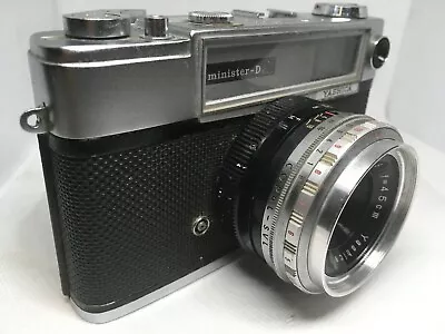 YASHICA Minister-D Rangefinder Vintage Camera With Yashinon 45mm F2.8 Lens • £59.37