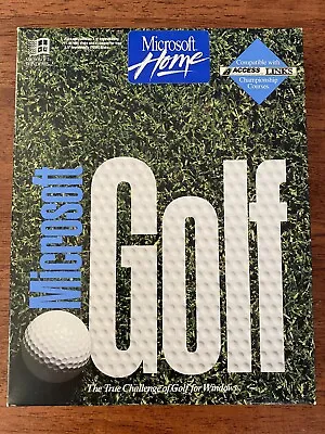 Vintage Microsoft Golf 1.0 (PC 1992) • $23.95