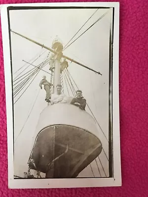 RPPC Vintage POSTCARD Nautical MARITIME Ship U.S. NAVY ALASKA World War I WWI • $27.27