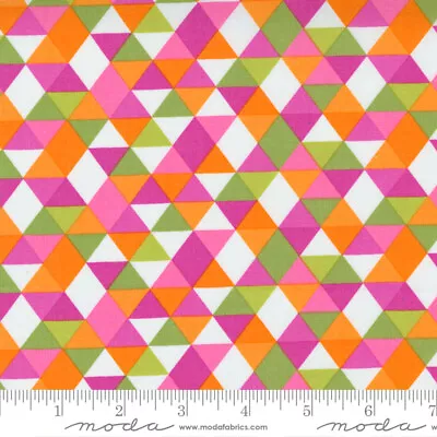 Petal Power Triangles Popping Pink By Me & My Sister For Moda 1/2 Yard 22413 22 • $5.84