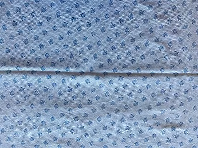 $24.98 • Buy MARCUS BROS FABRIC~Judie Rothermel~CAT HEADS~Blue Cream~POLKA DOTS~42x37~Vintage