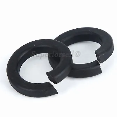 Grade 8 Steel Black Spring Coil Split Lock Washers - All Size (M2 To M30) • $1.45