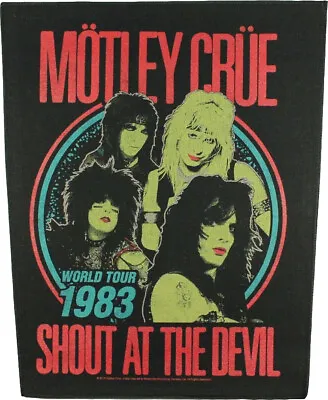 Motley Crue - Shout At The Devil - 14  X 11  Printed Back Patch • $15.99