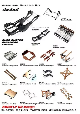 Kingfly Aluminum Option Part For TAMIYA Clod Buster/Bull Head • £117.60