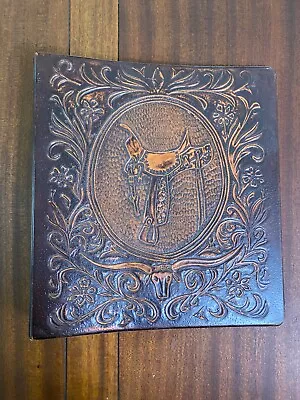 Vintage Embossed Longhorn Leather-like 3-Ring Notebook/Planner Western Motif • $69.99