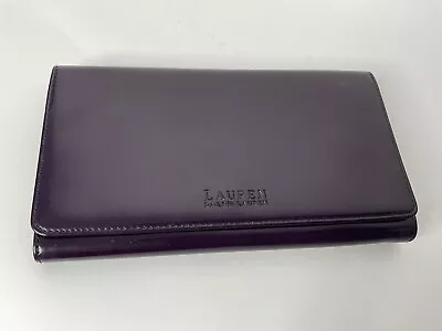 Lauren Ralph Lauren Ladies Trifold Wallet Rich Purple Front Logo • $12