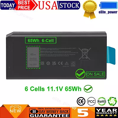 4XKN5 Battery For Dell Latitude 14 Rugged 5404 7404 E5404 P46G P46G001 X8VWF NEW • $21.99