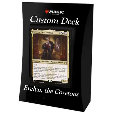 MTG Custom EDH Deck- Evelyn The Covetous - Vampire Tribal - Deck Box Included! • $49.99