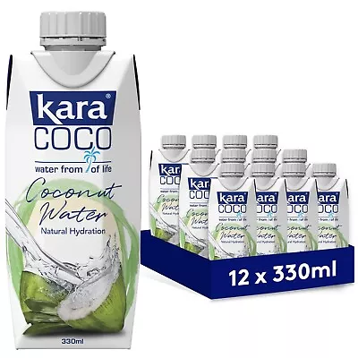 Kara Coconut Water 330ml - Replenishing Refreshment For Natural Hydration • £12.95