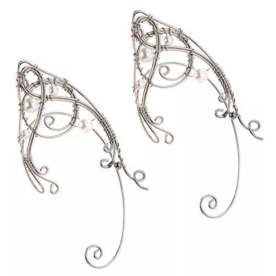 2Pcs Ear Cuffs Elven Earrings Jewelry Accessory- • $12.40