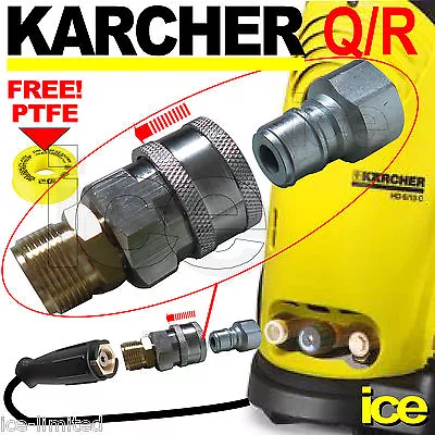 £34.99 • Buy Karcher Commercial High Pressure Washer Hose Outlet Quick Release Coupling Kit