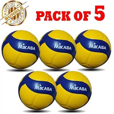 MIKASA V200W 2019 FIVB Beach VOLLEYBALL Official Size 5 (PACK OF 5 BALLS) • $120