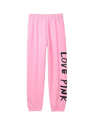 Victoria's Secret Pink Everyday Lounge Campus Color Pants Pink Daisy Medium M • $40