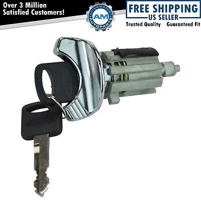 Ignition Lock Cylinder With Key For Ford Mercury Lincoln Models With Chrome Trim • $16.31