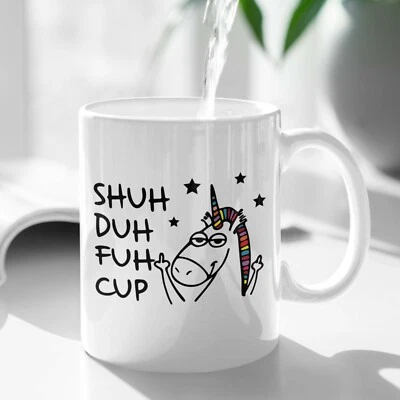 $17 • Buy Unicorn Funny Rude Personalised Ceramic Coffee Tea Mug Cup