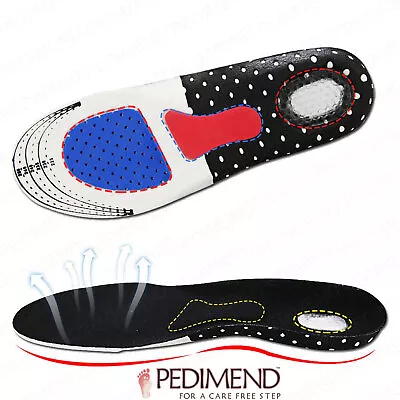 PEDIMEND Plantar Fasciitis Shoe Insole Full Length Arch Support Shoe Inserts UK • £8.20