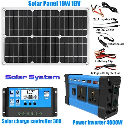£99.10 • Buy 600w Solar Panel Kit Complete Solar Power Generator 30A Home 110v Grid System.