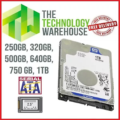 Hard Drive 2.5 Internal SATA Laptop & PC Lot 160GB - 250GB - 500GB - 750GB - 1TB • £7.85