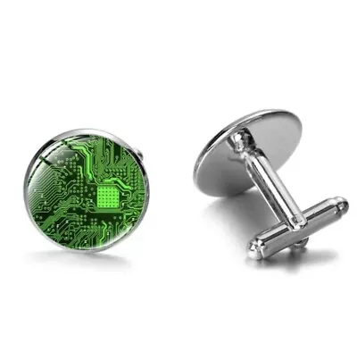 £6.99 • Buy Cool Novelty Circuit Board Cufflinks