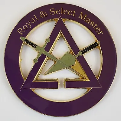 Auto Emblem Royal & Select Master Style 2 Mason (SCA-1040) Masonic Freemason • $9.99