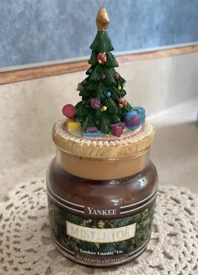 Mistletoe Yankee Candle 3.7oz Sm Jar Candle + Christmas Tree Topper • $6.99