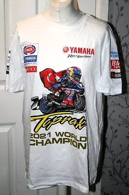 Toprak Razgatlioglu WSB Champion 2021 T-shirt  Official Yamaha R1 Size L • £29.99