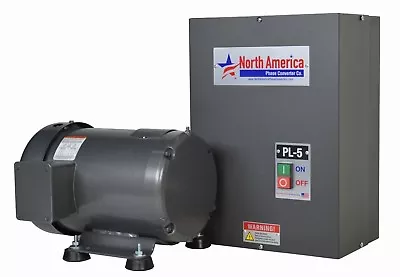 PL-5-T Pro-Line 5HP Rotary Phase Converter W/ TEFC Idler Motor-Built In Starter • $754