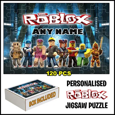 Personalised Roblox Jigsaw Puzzle-Best Gift For Fans Roblox Add Name • £11.99