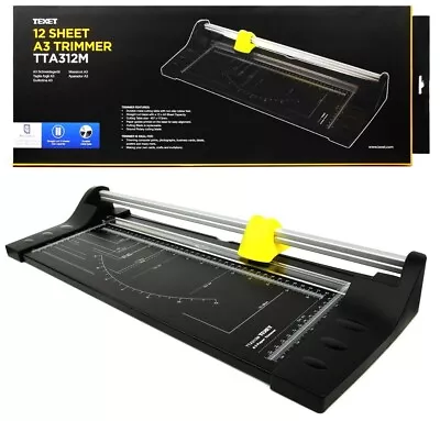 A3 Paper Trimmer & Guillotine 12 Sheet Straight Cut Machine Art Craft Home Offic • £24.99