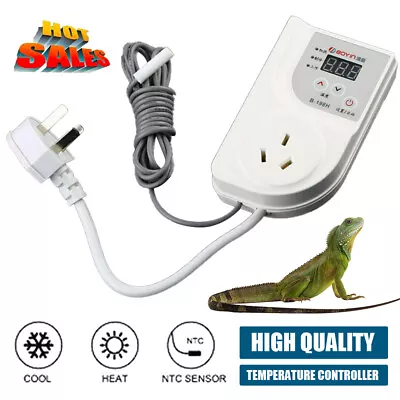 AU Plug Thermostat For Reptile Snake ​Lizard Heat Mat Lamp Incubator Aquarium • $26.90