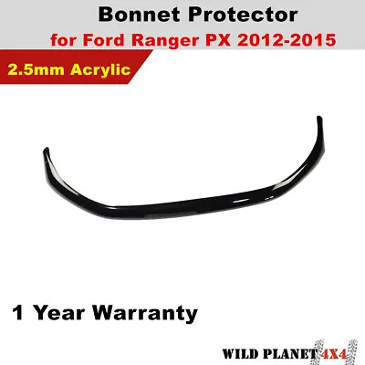 Bonnet Protector Fits Ford Ranger PX1 MK1 05/2012-2015 Tint Guard Black • $89