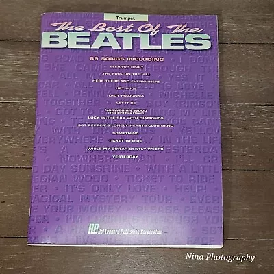 VTG Best Of The Beatles 89 Songs Trumpet Song Book Sheet Music 1994 Paperback • $14.99