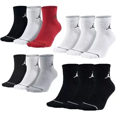 Jordan Men's Socks Jumpman Logo Cushioned Dri-FIT Athletic Performance Socks • $19.88