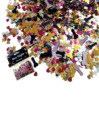 Table Hen Party Night Do Confetti Sparkle Willy Decoration Accessories • £1.99