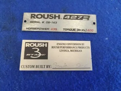 2008 Ford Mustang GT Roush 4.6L Plaque Engine Bay Badge Emblem 2478 • $274.99