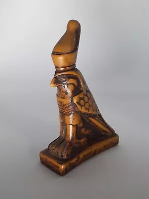 Vintage Ancient Egyptian Style Great Pyramid God Horus Figurine Idol~protection~ • £18.99