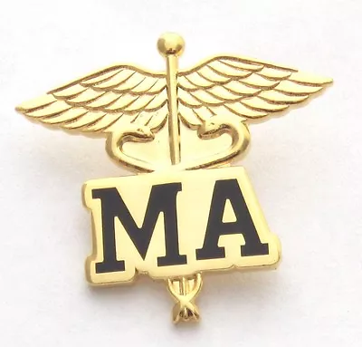 Medical Assistant Caduceus Pin Perfect For Pinning Ceremonies For MA • $8.59