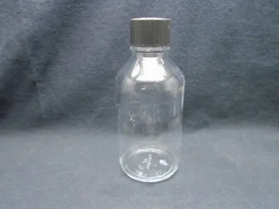 WHEATON Glass 250mL Round Media Storage Bottle W/ Screw Cap 219497 • $10.99