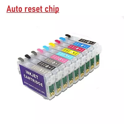 T0961 - T0969 Refillable Ink Cartridge ARC Chip For Epson Stylus Photo R2880 • $47.45