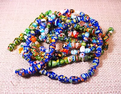 Wholesale Lot Of 4 Millefiori Glass Bead Strands For Jewelry Or Crafts Lot 110 • $10