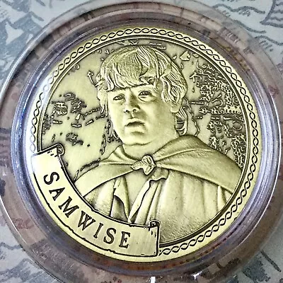 Samwise Gamgee Lord Of The Rings 38mm Collectors Coin In Capsule • £12.95