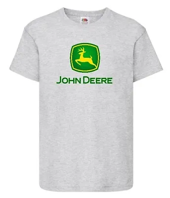 £4 • Buy John Deere | T-shirt | Grey | Children Sizes | Unisex |