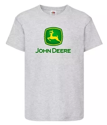 £4 • Buy John Deere | T-shirt | Grey | Children Sizes | Unisex |