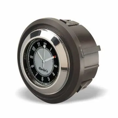 Marlin's Motorcycle Classic B&Slv Clock For Harley Davidson Electra & Road Glide • $92.95