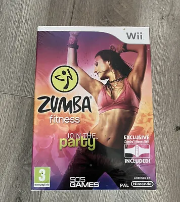 £9 • Buy Zumba Fitness With Wii Remote Belt (Nintendo Wii, 2010) New & Sealed 